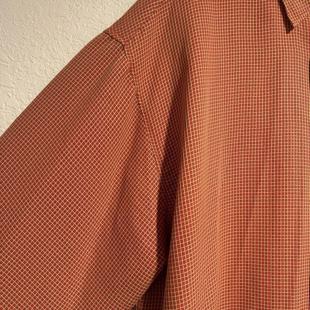 Bugatchi Orange and Yellow Button Down - image 5